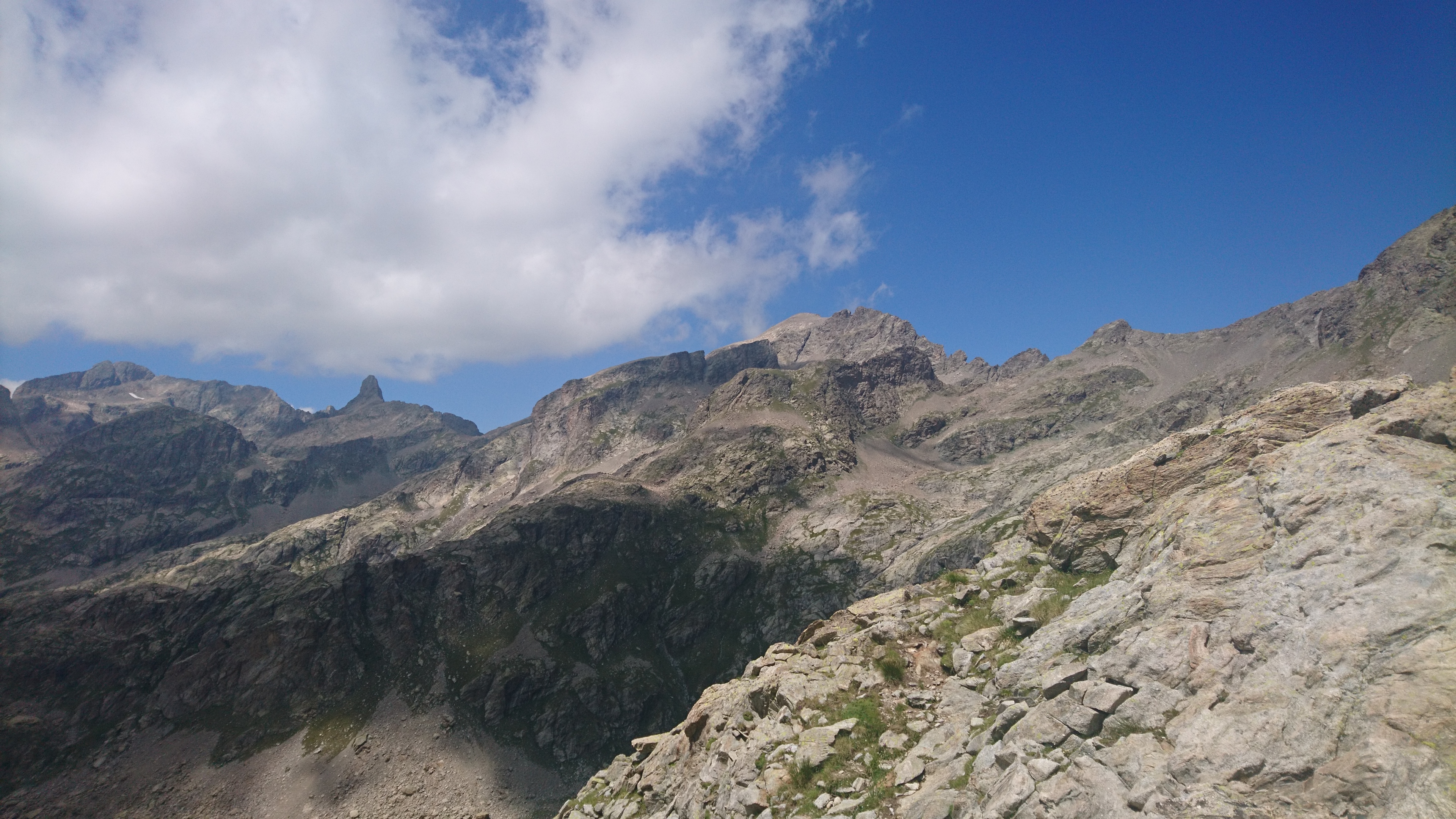 Sommets du Mercantour altitude  3000 mètres
Le clapier la mamédie le gelas